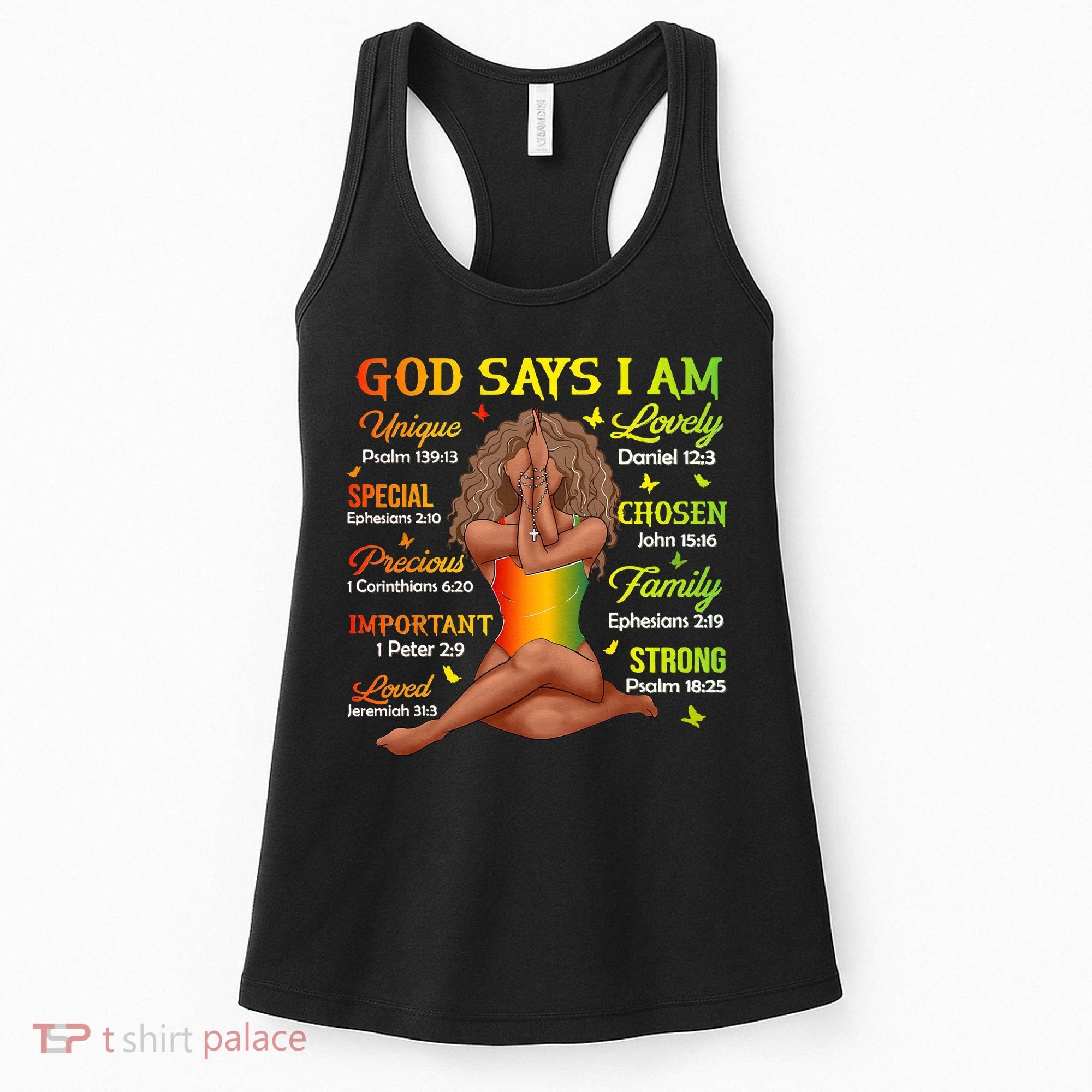 Black Juneteenth God Says I Am African History Women's Tank Top
