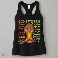 Black Juneteenth God Says I Am African History Women's Tank Top thumb 3