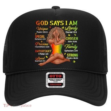 Black Juneteenth God Says I Am African History Hat