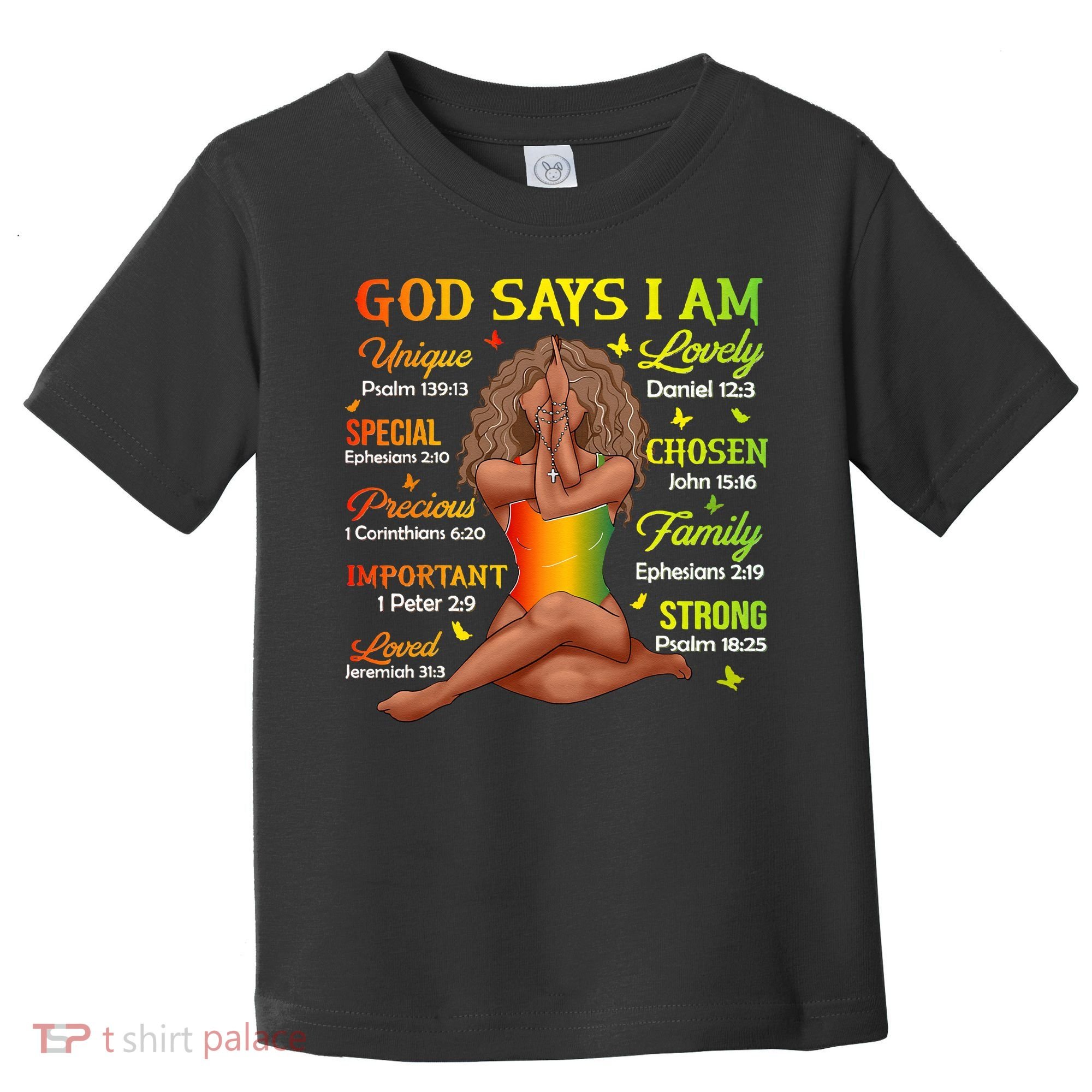 Black Juneteenth God Says I Am African History Toddler T-Shirt