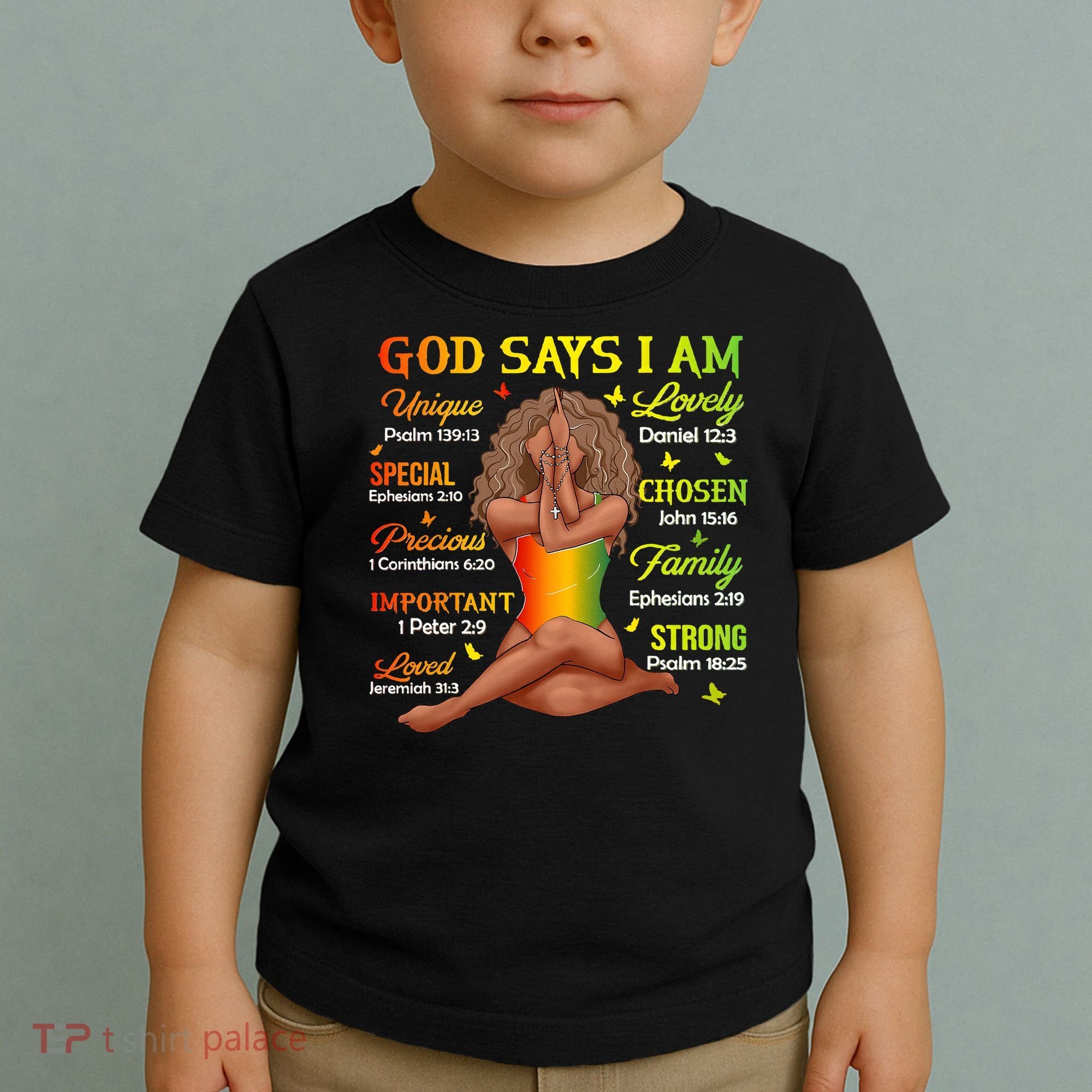 Black Juneteenth God Says I Am African History Toddler T-Shirt