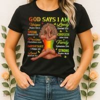 Black Juneteenth God Says I Am African History Women's T-Shirt thumb 2
