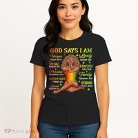 Black Juneteenth God Says I Am African History Women's T-Shirt thumb 4