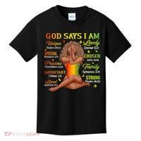 Black Juneteenth God Says I Am African History Kids T-Shirt thumb 0