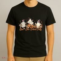 Boo Jee Ghost Ice Coffee Coquette Bow Halloween Women Girl T-Shirt thumb 3