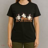 Boo Jee Ghost Ice Coffee Coquette Bow Halloween Women Girl T-Shirt thumb 4