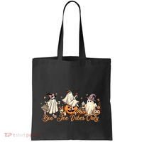 Boo Jee Ghost Ice Coffee Coquette Bow Halloween Women Girl Tote Bag thumb 0