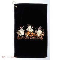 Boo Jee Ghost Ice Coffee Coquette Bow Halloween Women Girl Golf Towel thumb 0