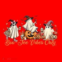 Boo Jee Ghost Ice Coffee Coquette Bow Halloween Women Girl Santa Hat thumb 1