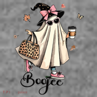 Boo Jee Ghost Ice Coffee Coquette Bow Halloween Women Girl Toddler Hoodie thumb 2