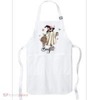 Boo Jee Ghost Ice Coffee Coquette Bow Halloween Women Girl Apron thumb 0