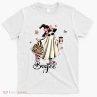 Boo Jee Ghost Ice Coffee Coquette Bow Halloween Women Girl T-Shirt thumb 0