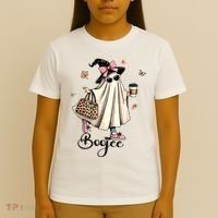Boo Jee Ghost Ice Coffee Coquette Bow Halloween Women Girl T-Shirt thumb 4