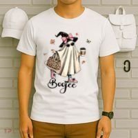 Boo Jee Ghost Ice Coffee Coquette Bow Halloween Women Girl T-Shirt thumb 6