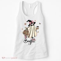 Boo Jee Ghost Ice Coffee Coquette Bow Halloween Women Girl Women's Tank Top thumb 0