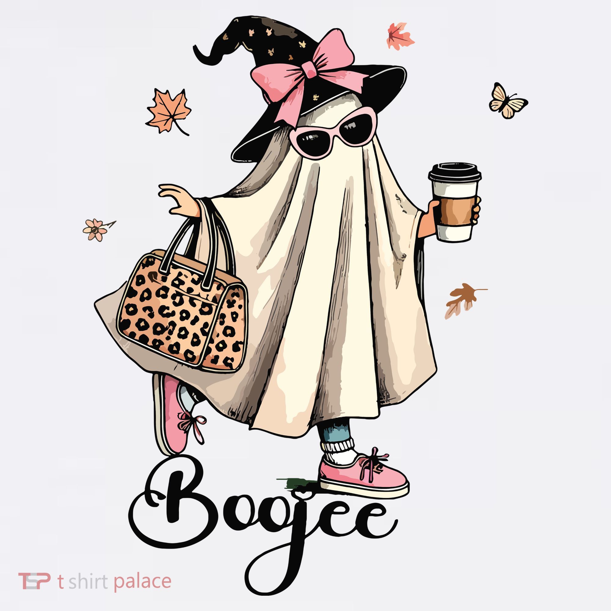 Boo Jee Ghost Ice Coffee Coquette Bow Halloween Women Girl Women's Tank Top