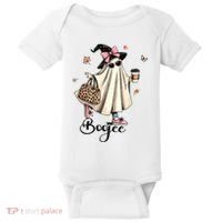 Boo Jee Ghost Ice Coffee Coquette Bow Halloween Women Girl Baby Bodysuit thumb 0
