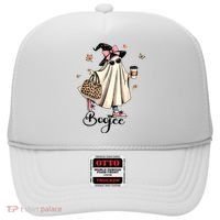 Boo Jee Ghost Ice Coffee Coquette Bow Halloween Women Girl Hat thumb 0