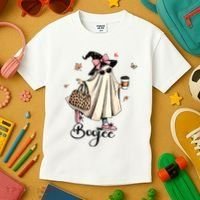 Boo Jee Ghost Ice Coffee Coquette Bow Halloween Women Girl Kids T-Shirt thumb 3