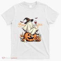 Boo Jee Ghost Ice Coffee Coquette Bow Halloween Women Girl T-Shirt thumb 0