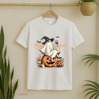 Boo Jee Ghost Ice Coffee Coquette Bow Halloween Women Girl T-Shirt thumb 2