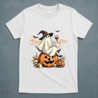 Boo Jee Ghost Ice Coffee Coquette Bow Halloween Women Girl T-Shirt thumb 5