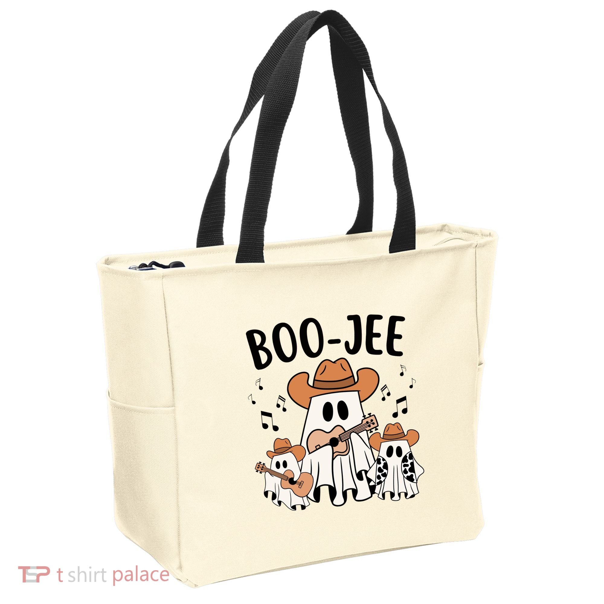 Boo Jee Ghost Funny Halloween Tote Bag