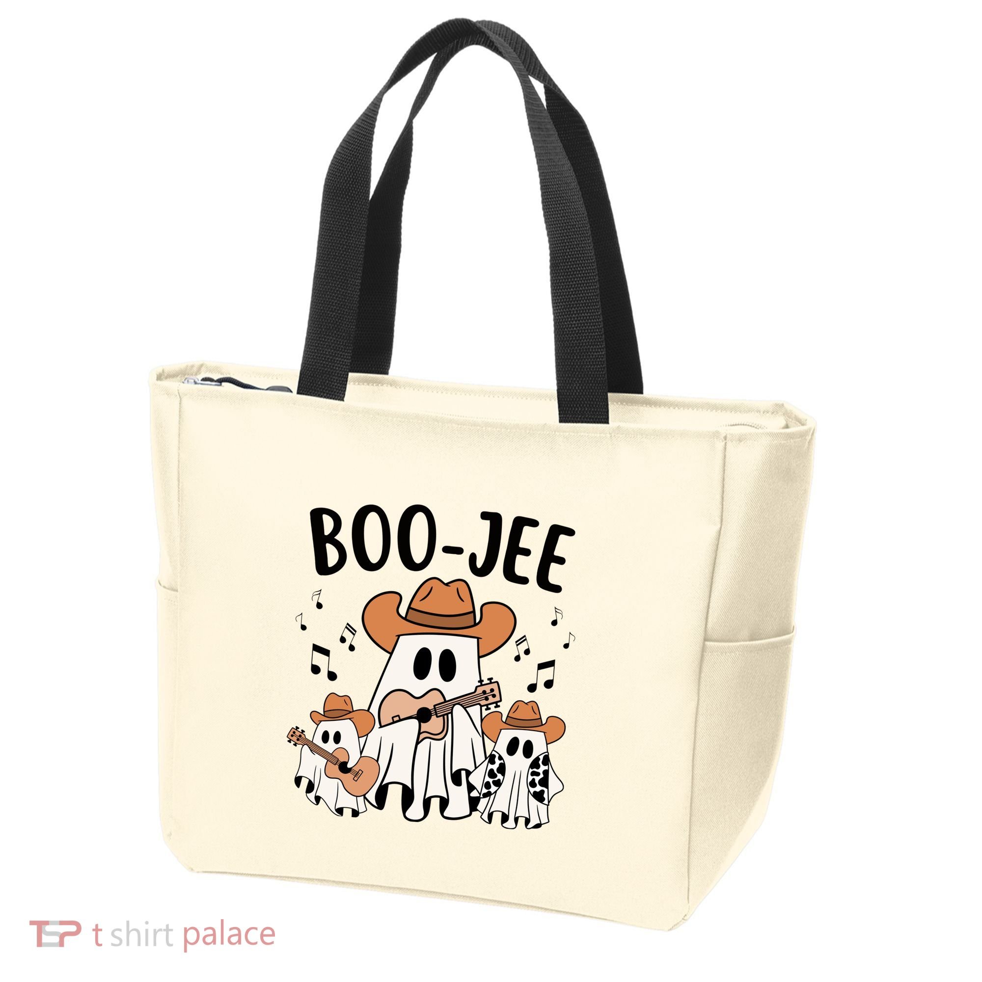 Boo Jee Ghost Funny Halloween Tote Bag