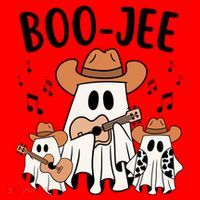 Boo Jee Ghost Funny Halloween Santa Hat thumb 1