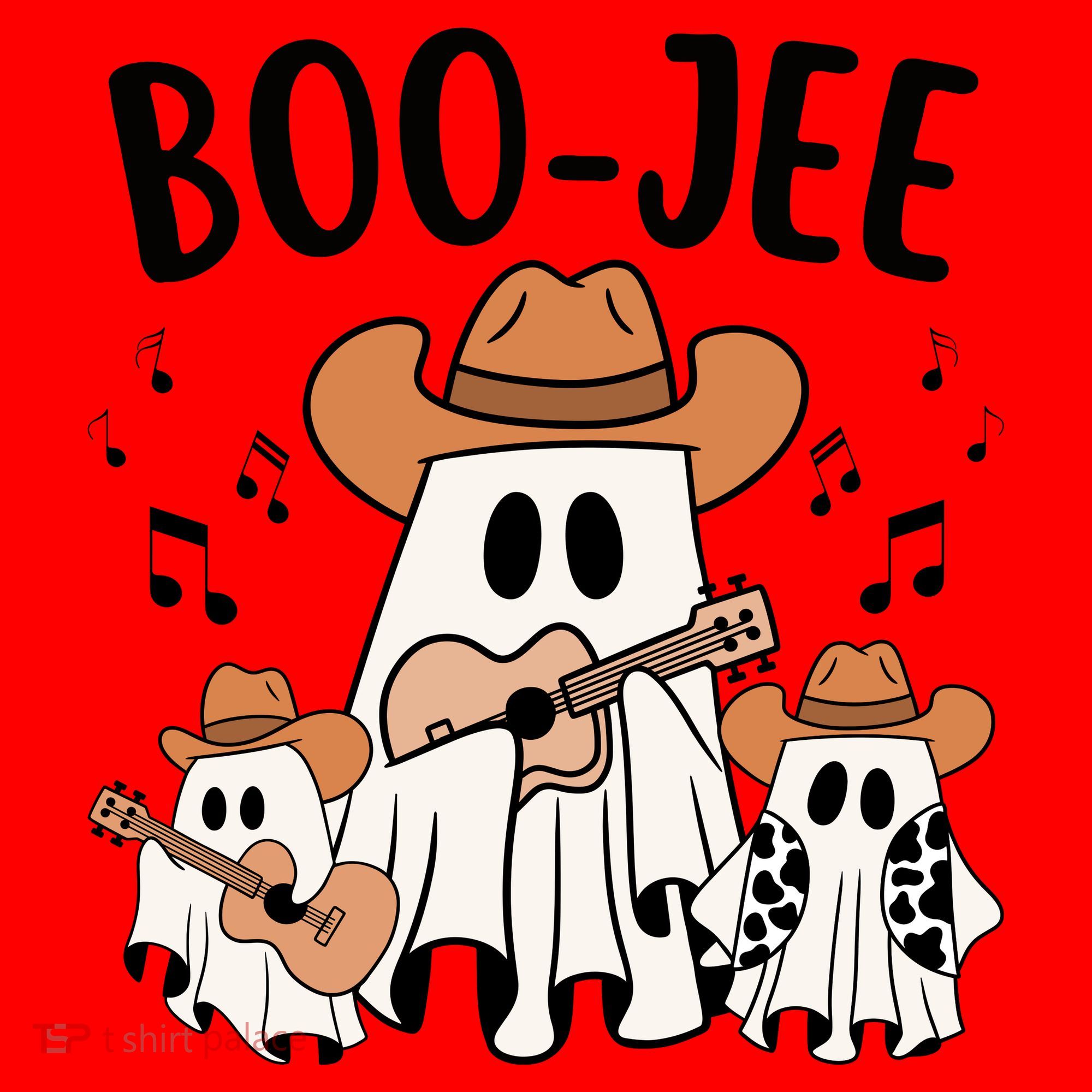 Boo Jee Ghost Funny Halloween Santa Hat