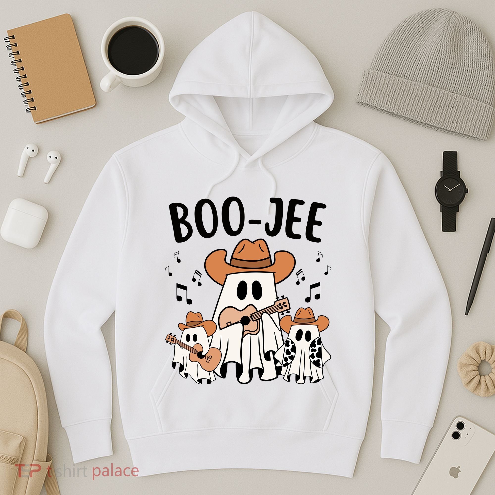 Boo Jee Ghost Funny Halloween Hoodie