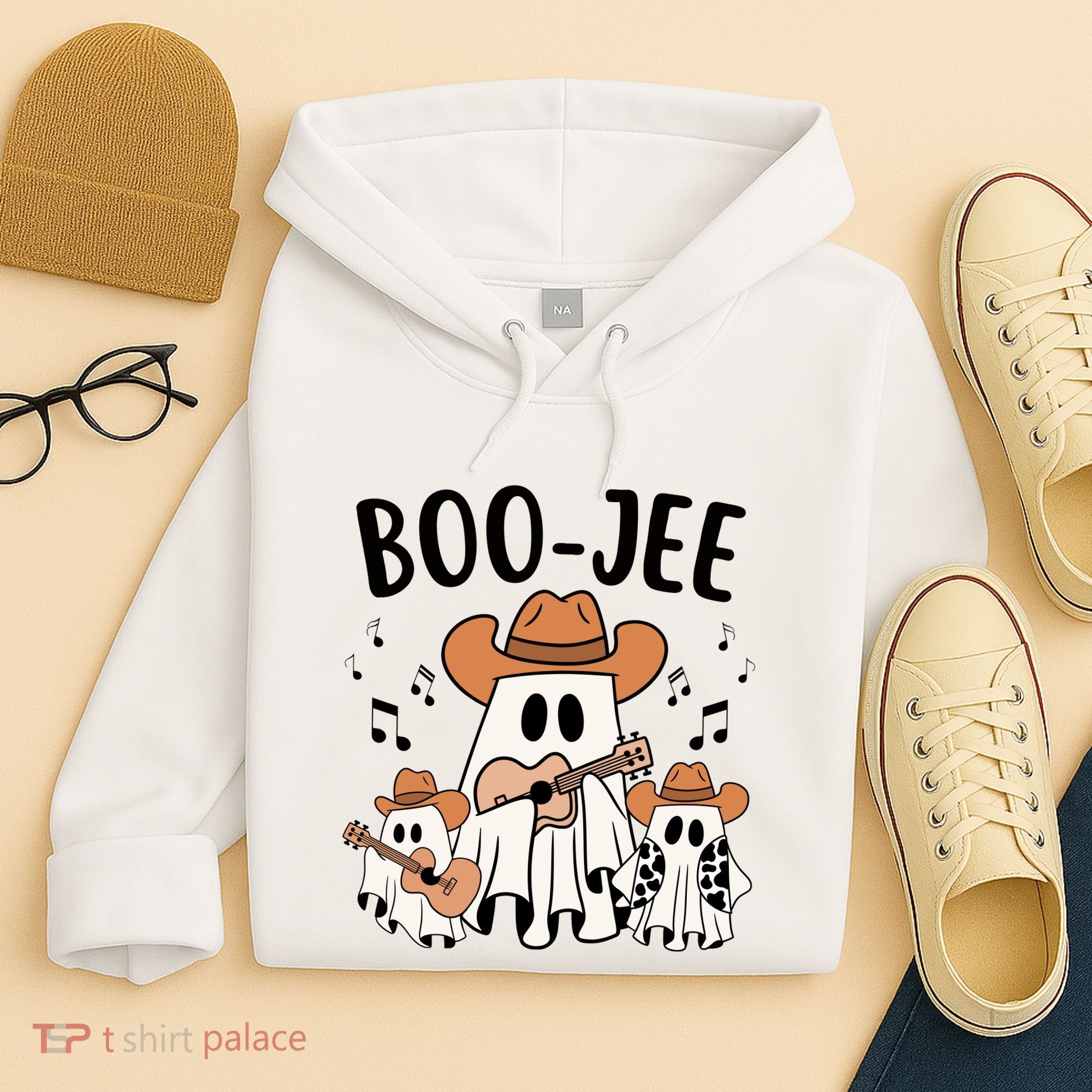 Boo Jee Ghost Funny Halloween Hoodie