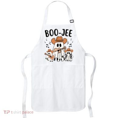 Boo Jee Ghost Funny Halloween Apron