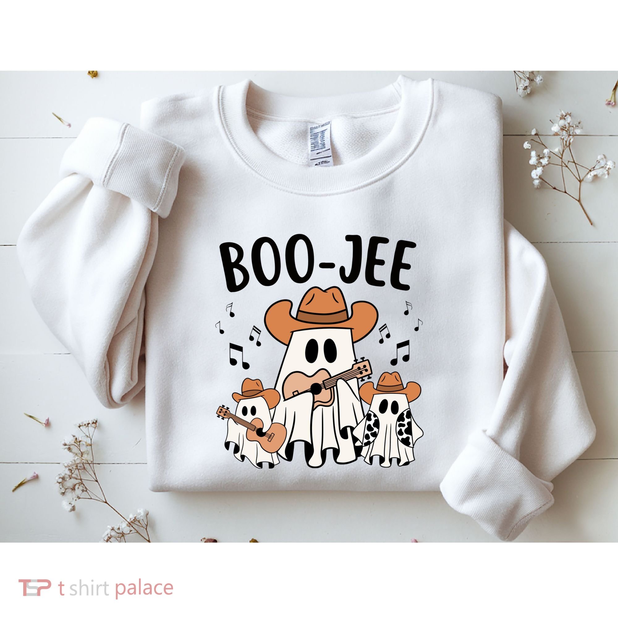 Boo Jee Ghost Funny Halloween Sweatshirt