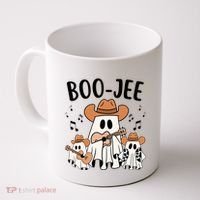 Boo Jee Ghost Funny Halloween Coffee Mug thumb 0