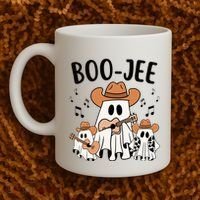 Boo Jee Ghost Funny Halloween Coffee Mug thumb 2