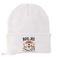 Boo Jee Ghost Funny Halloween Beanie thumb 0