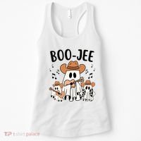 Boo Jee Ghost Funny Halloween Women's Tank Top thumb 0