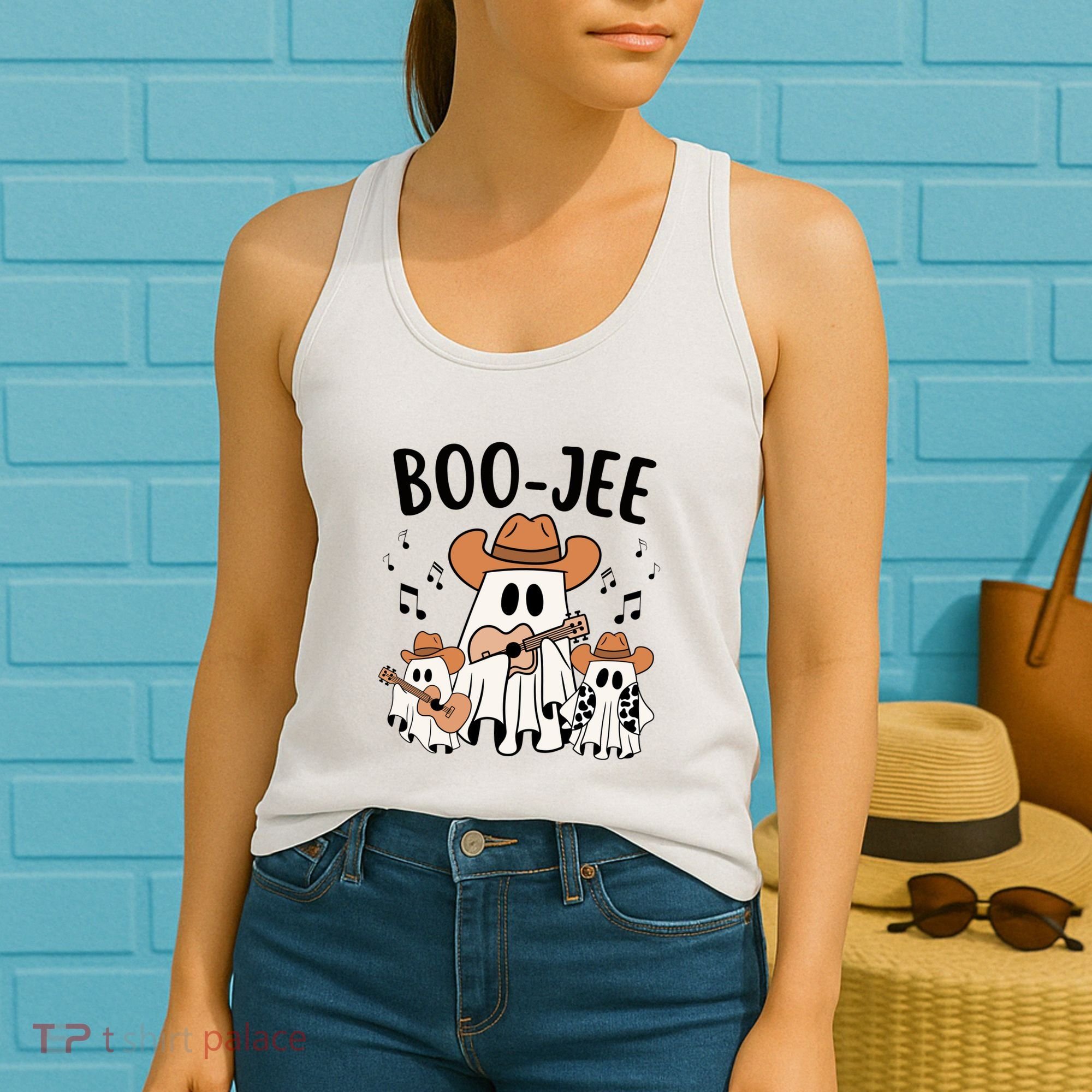 Boo Jee Ghost Funny Halloween Women's Tank Top