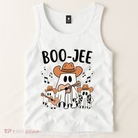 Boo Jee Ghost Funny Halloween Tank Top thumb 2