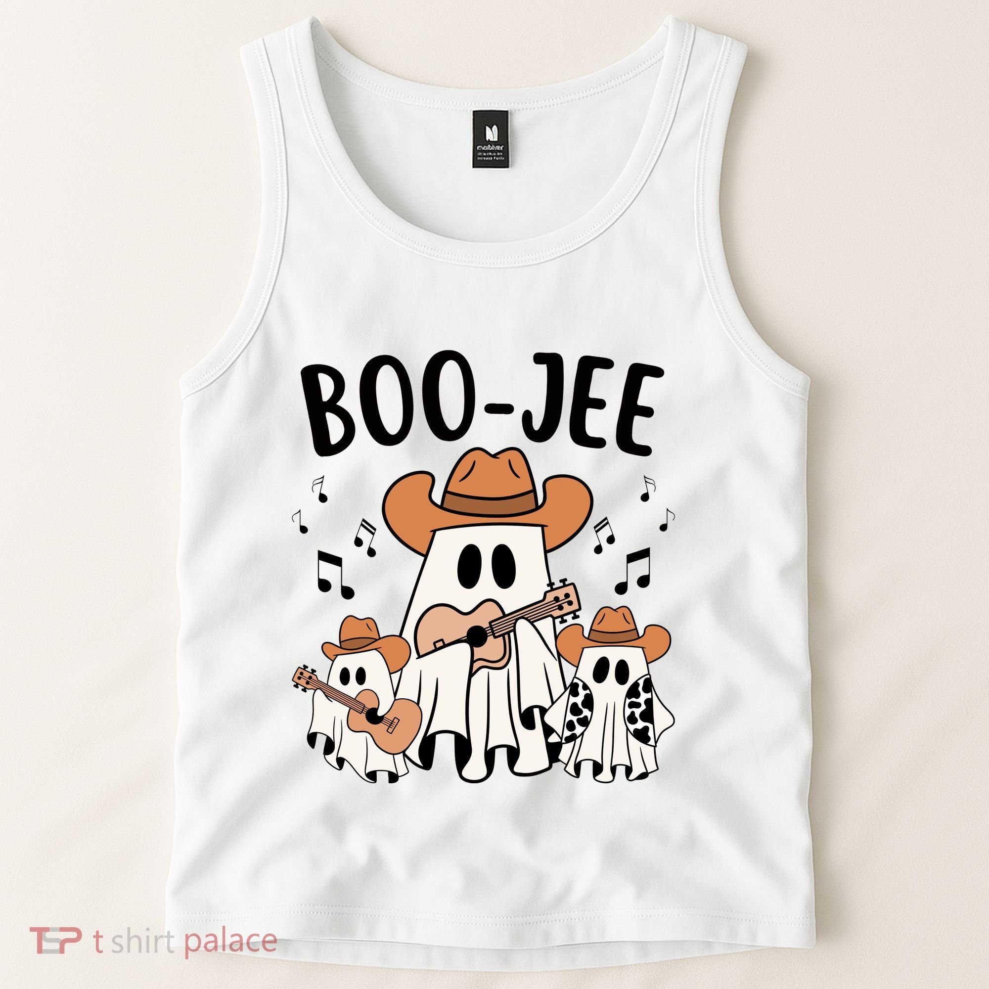 Boo Jee Ghost Funny Halloween Tank Top