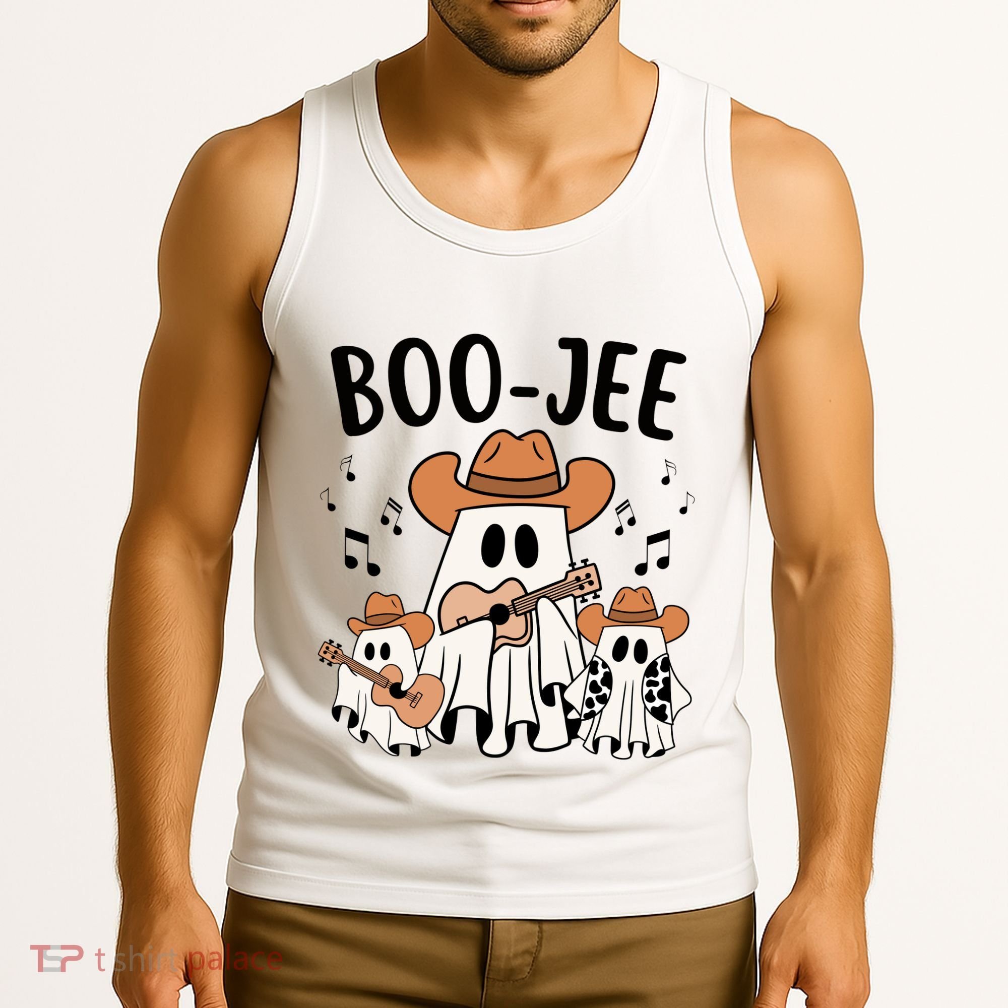 Boo Jee Ghost Funny Halloween Tank Top