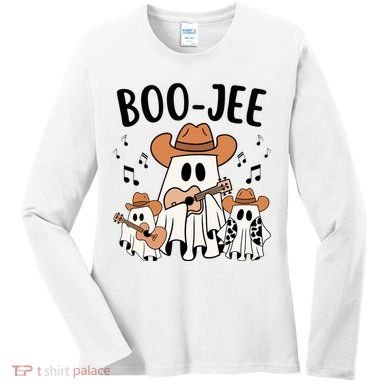 Boo Jee Ghost Funny Halloween Women's Long Sleeve Shirt