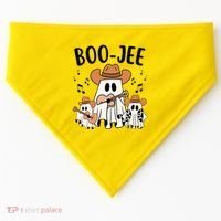 Boo Jee Ghost Funny Halloween USA-Made Doggie Bandana thumb 0