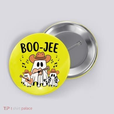 Boo Jee Ghost Funny Halloween Button