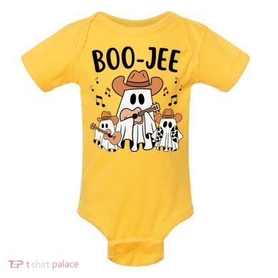 Boo Jee Ghost Funny Halloween Baby Bodysuit