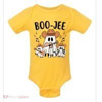 Boo Jee Ghost Funny Halloween Baby Bodysuit thumb 0