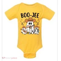 Boo Jee Ghost Funny Halloween Baby Bodysuit thumb 0