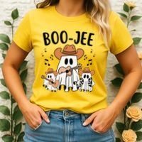 Boo Jee Ghost Funny Halloween Women's T-Shirt thumb 2