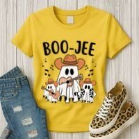 Boo Jee Ghost Funny Halloween Women's T-Shirt thumb 3